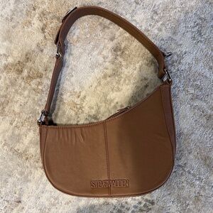 Steve Madden Saddle Shoulder Bag in Chestnut Brown